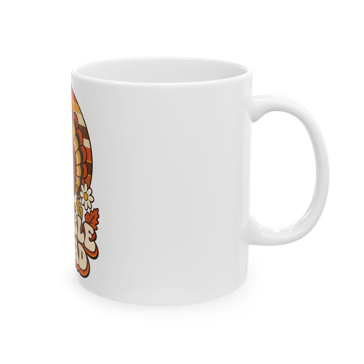 Gobble Squad Thanksgiving Mug | Retro Turkey 11oz Coffee Mug | Matching Family Fall Gift
