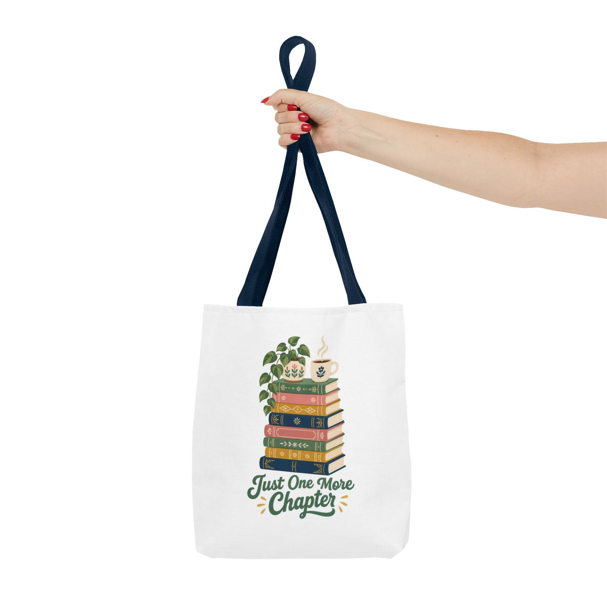Just One More Chapter Tote Bag - Book Lover Library Bag