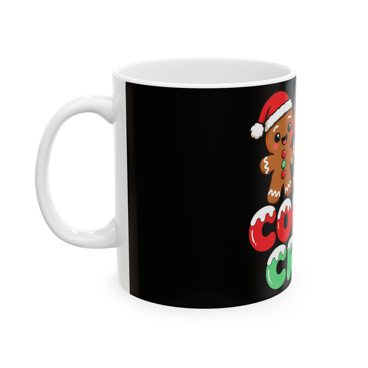 Cookie Crew Christmas Mug | Cute Gingerbread 11oz Coffee Mug | Matching Family Christmas Gift