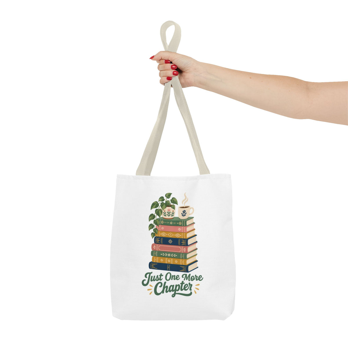 Just One More Chapter Tote Bag - Book Lover Library Bag