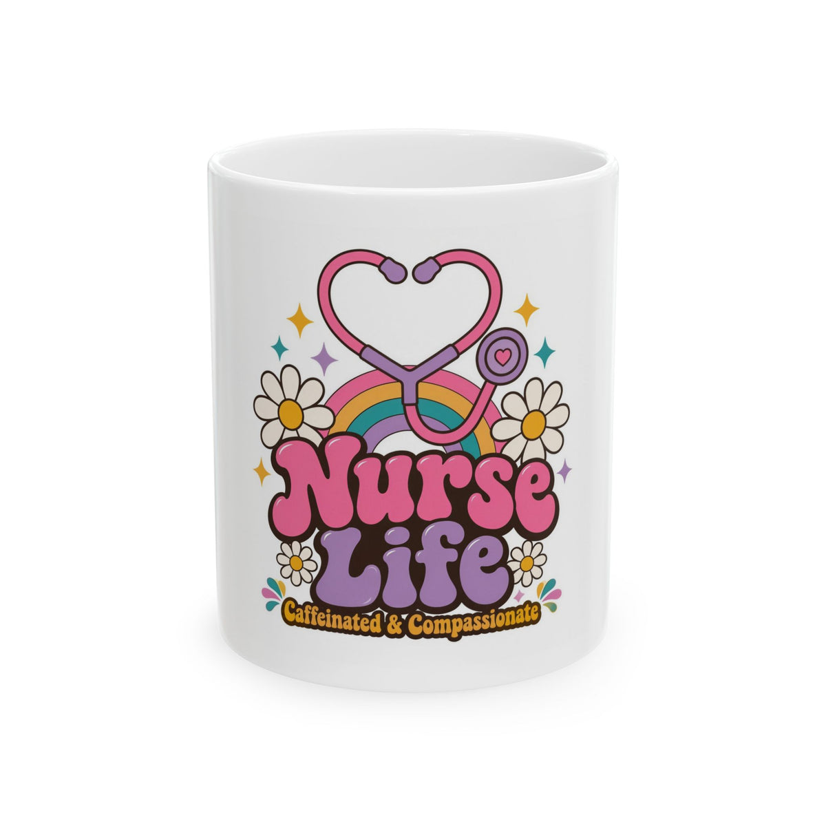 Nurse Life Mug - Retro Groovy Nurse Gift 11oz Coffee Mug