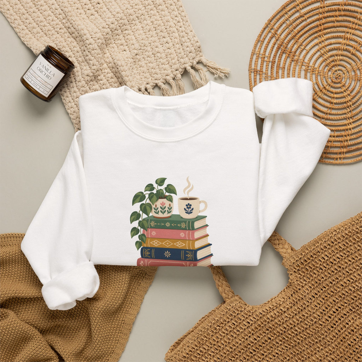 Just One More Chapter Sweatshirt - Book Lover Crewneck