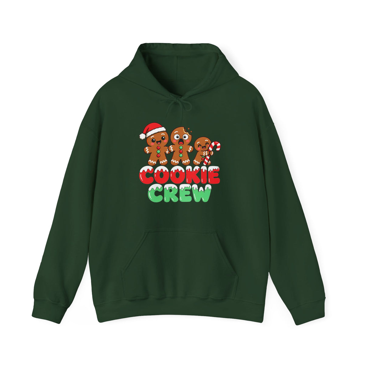 Cookie Crew Christmas Hoodie | Cute Gingerbread Hooded Sweatshirt | Matching Family Christmas