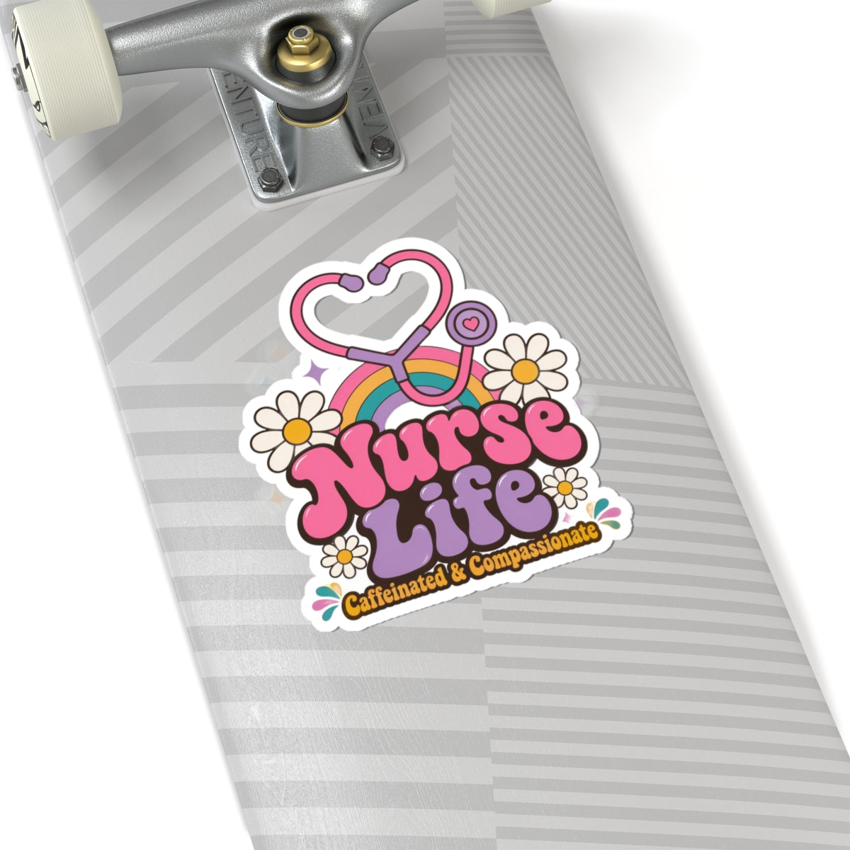 Nurse Life Sticker - Retro Groovy Nurse Decal
