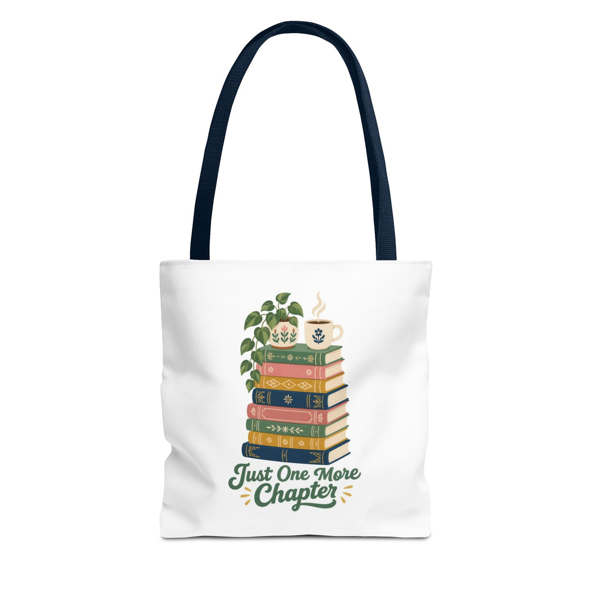 Just One More Chapter Tote Bag - Book Lover Library Bag
