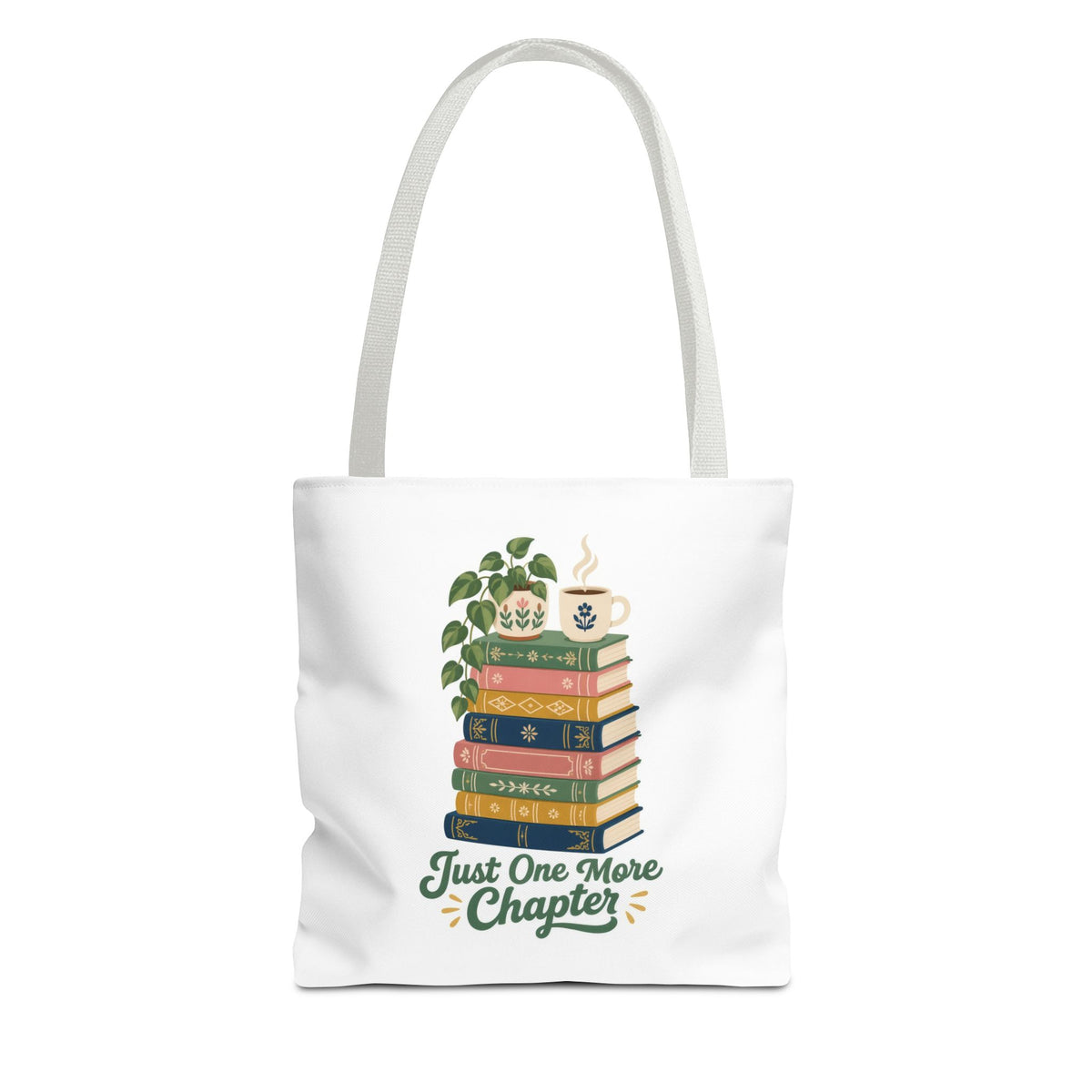 Just One More Chapter Tote Bag - Book Lover Library Bag