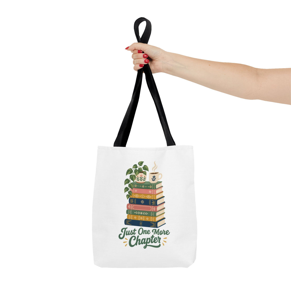 Just One More Chapter Tote Bag - Book Lover Library Bag