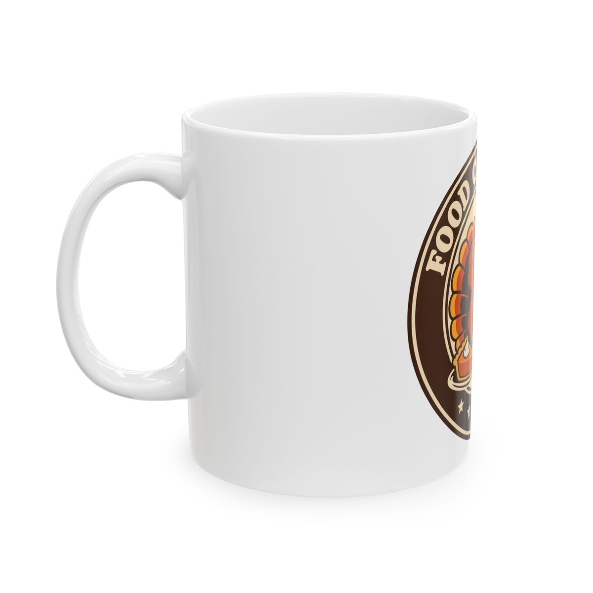 Food Coma Club Mug | Funny Thanksgiving Coffee Mug | Sleepy Turkey 11oz & 15oz