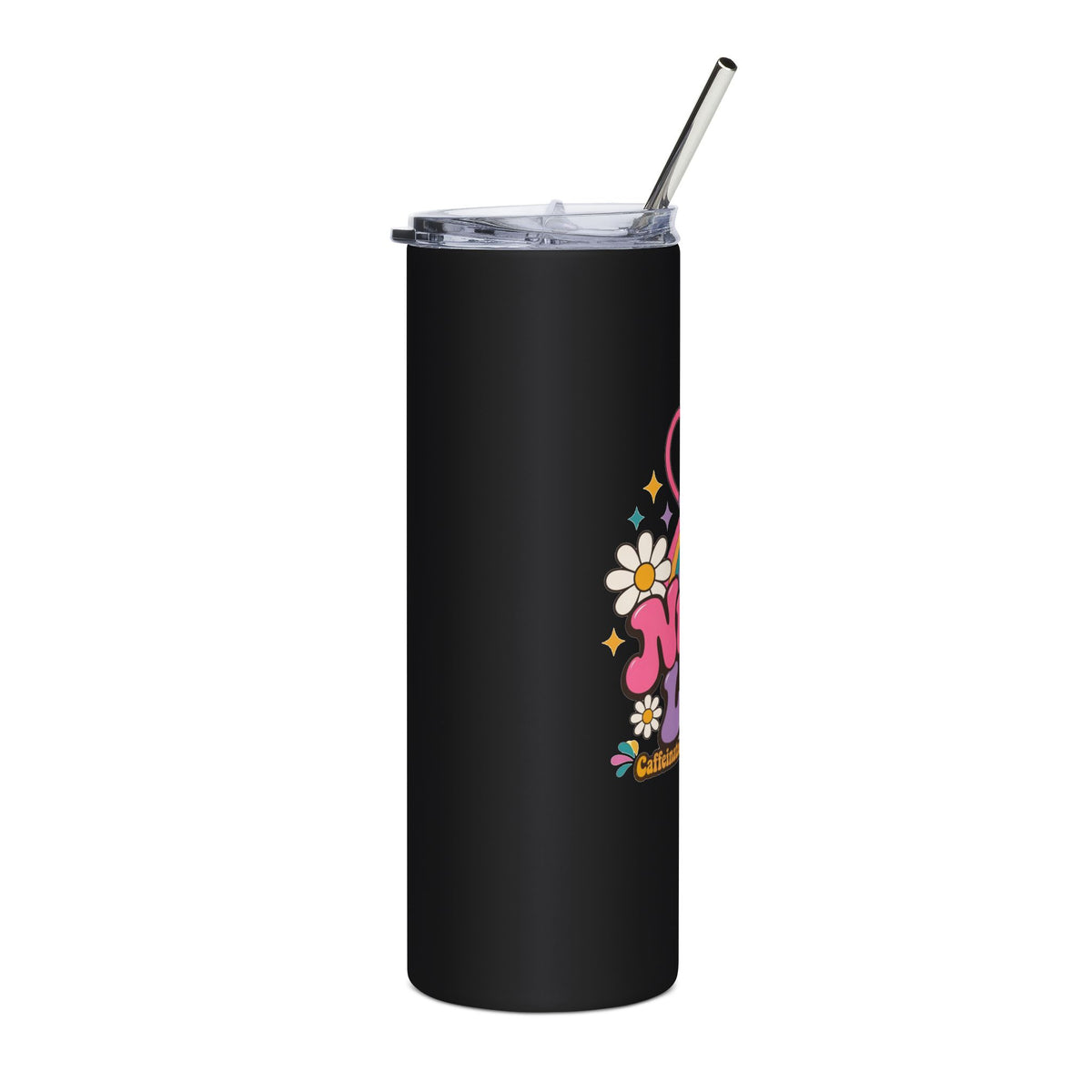 Nurse Life Stainless Steel Tumbler 20oz with Straw | Retro Groovy Nurse Gift