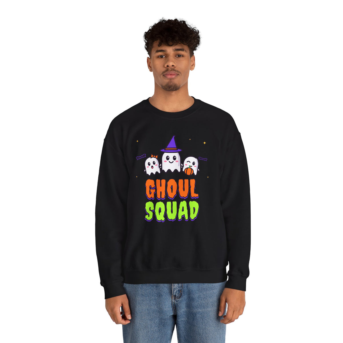 Ghoul Squad Halloween Sweatshirt | Cute Ghost Crewneck | Matching Family Halloween