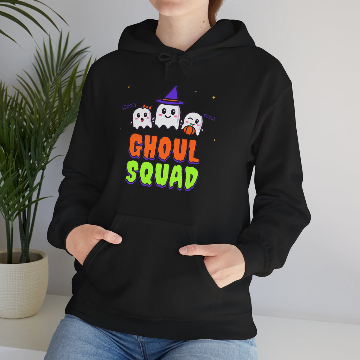 Ghoul Squad Halloween Hoodie | Cute Ghost Hooded Sweatshirt | Matching Family Halloween