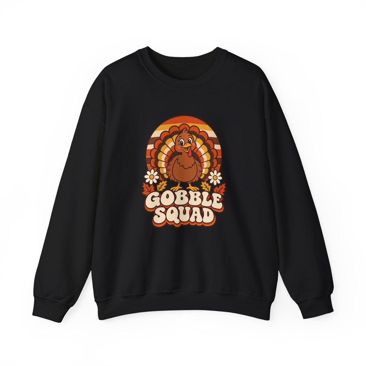 Gobble Squad Thanksgiving Sweatshirt | Retro Turkey Crewneck | Matching Family Fall