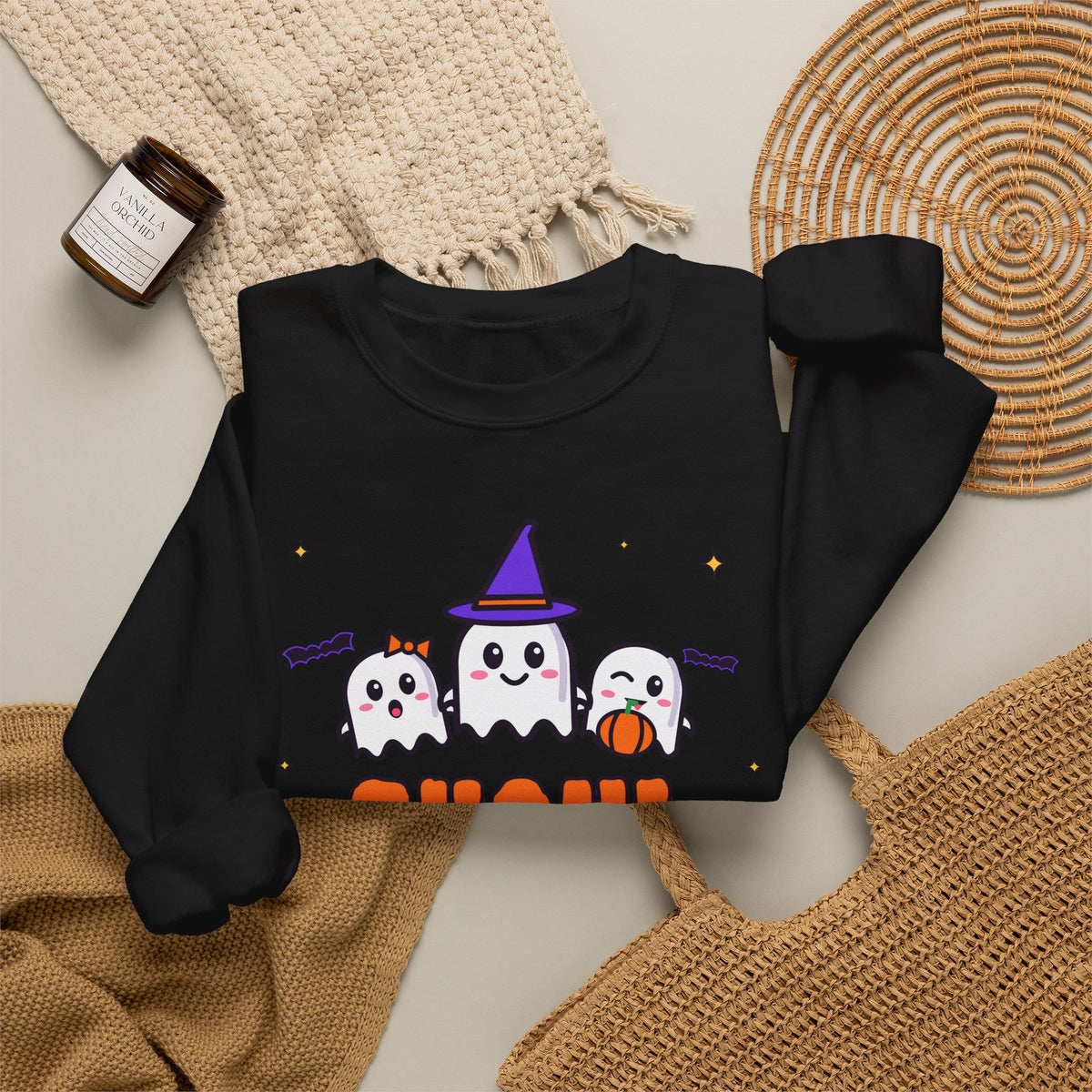 Ghoul Squad Halloween Sweatshirt | Cute Ghost Crewneck | Matching Family Halloween
