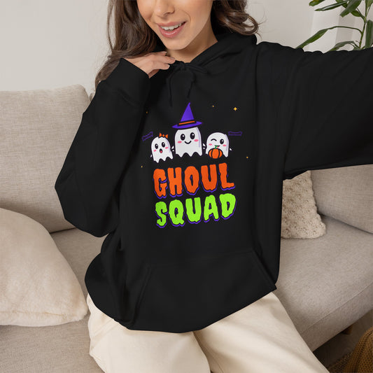 Ghoul Squad Halloween Hoodie | Cute Ghost Hooded Sweatshirt | Matching Family Halloween
