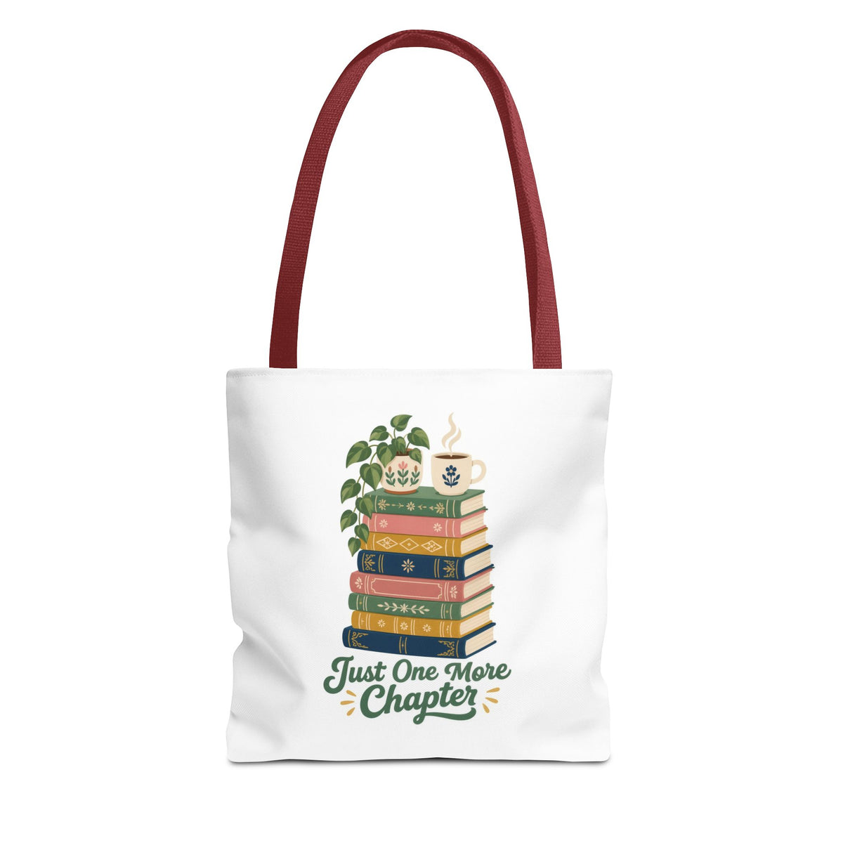 Just One More Chapter Tote Bag - Book Lover Library Bag