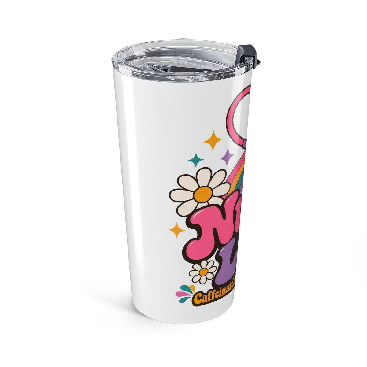 Nurse Life Tumbler 20oz - Retro Groovy Nurse Gift Insulated Cup