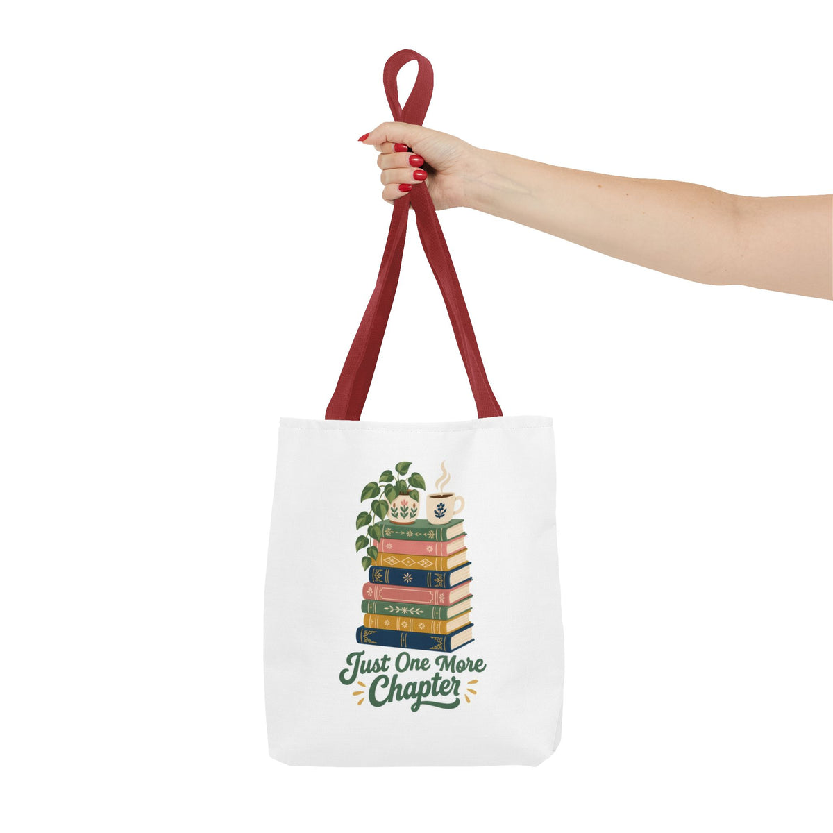Just One More Chapter Tote Bag - Book Lover Library Bag