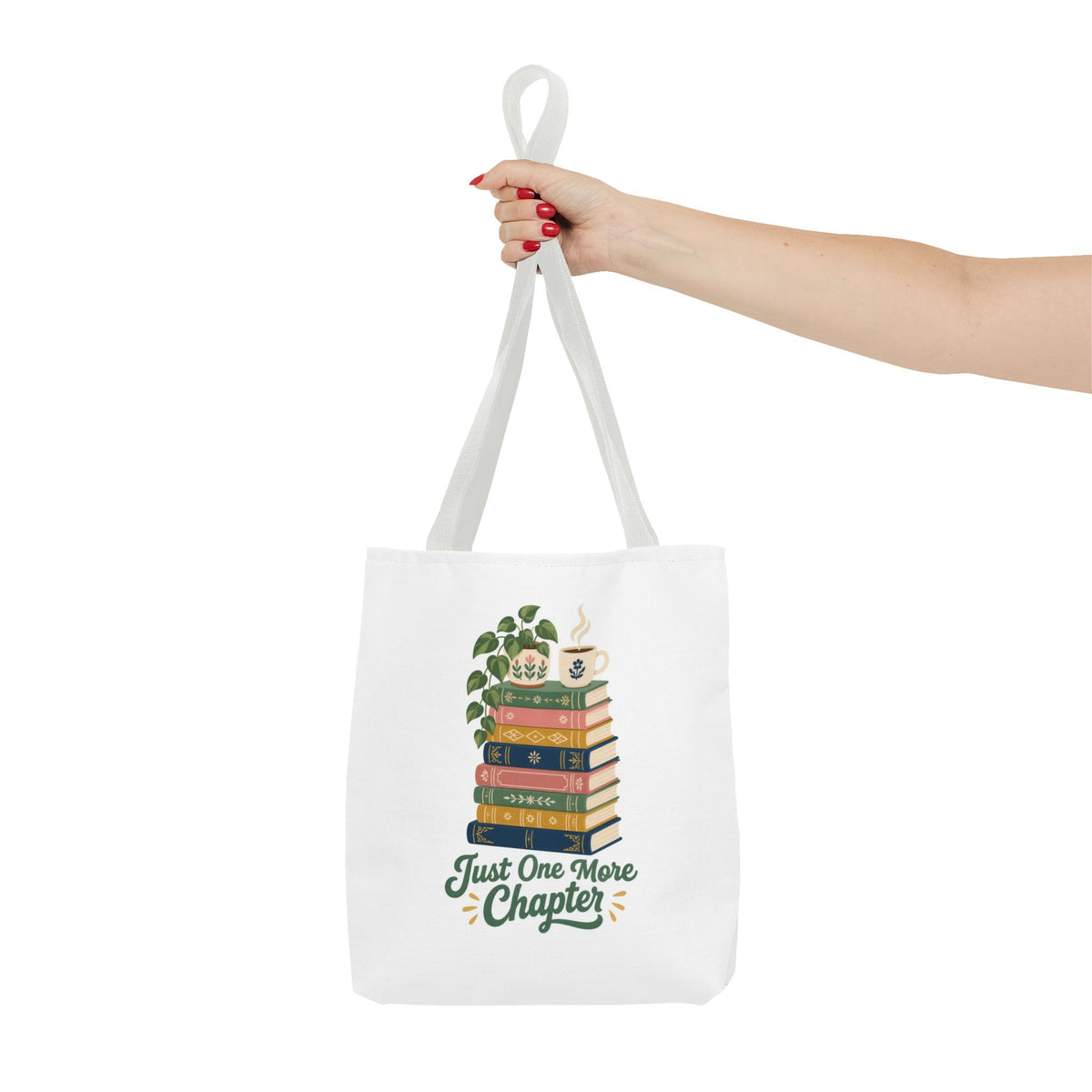 Just One More Chapter Tote Bag - Book Lover Library Bag