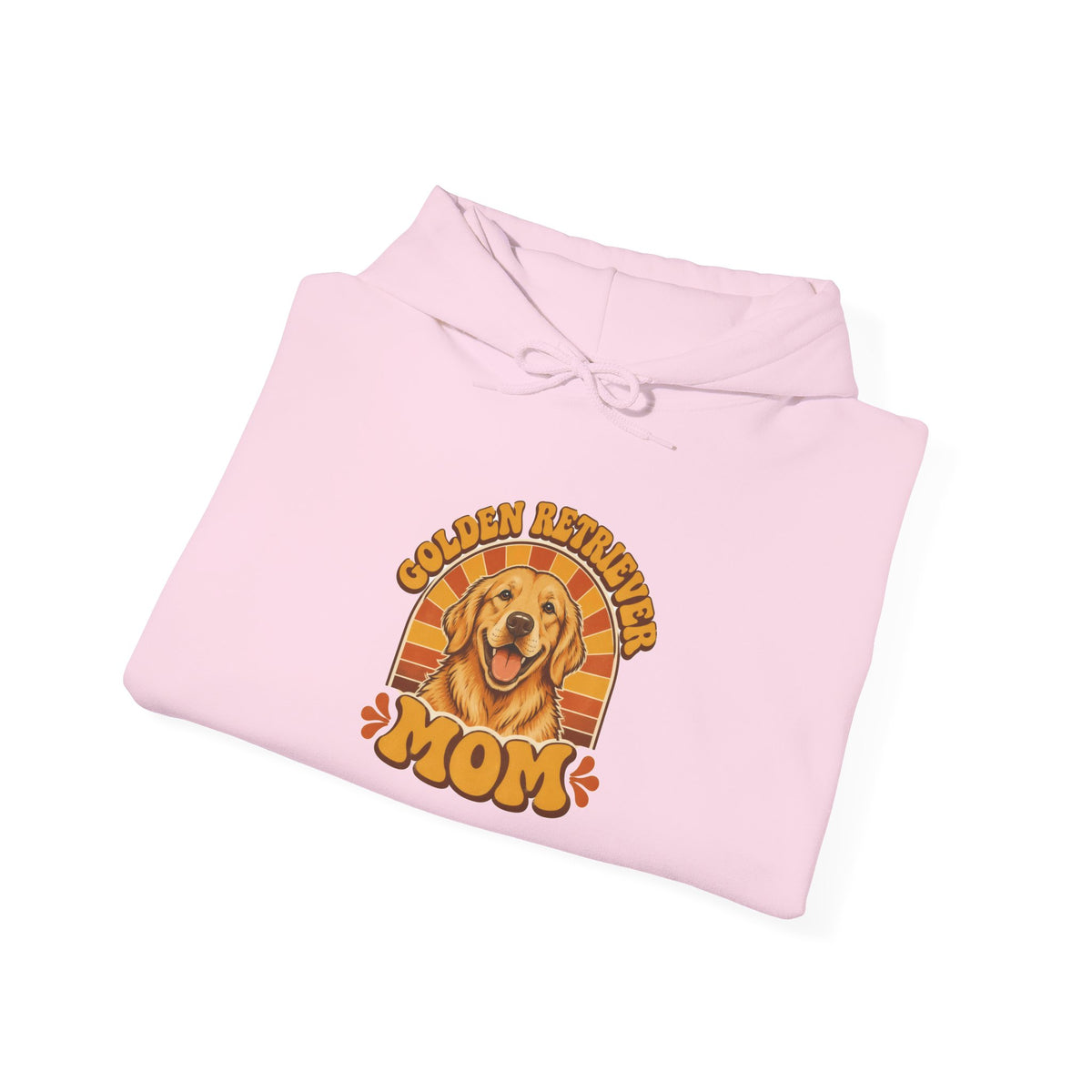 Golden Retriever Mom Hoodie - Retro Sunset Dog Mom Sweatshirt