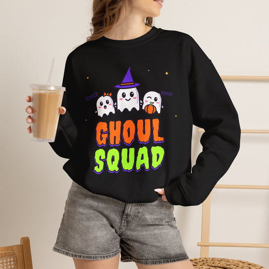 Ghoul Squad Halloween Sweatshirt | Cute Ghost Crewneck | Matching Family Halloween